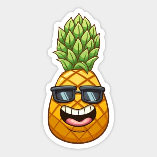 Cool pineapple Sticker